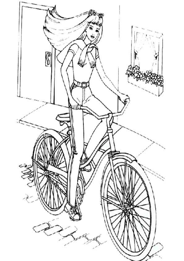 Barbie auf dem Fahrrad