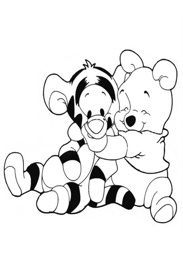 Winnie the Pooh mit seinem Freund Tiger