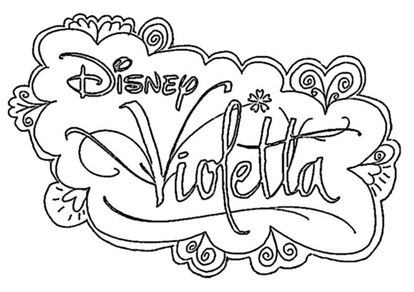 Logo Violetta ausmalbilder