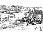Traktor auf Bauernhof zum ausmalen (8)