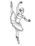 Ausmalbilder Ballerina. 3