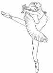 Ausmalbilder Ballerina. 5