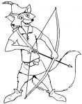 Ausmalbilder Robin Hood 4