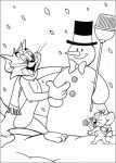 Ausmalbilder Tom und Jerry Weihnachten 7
