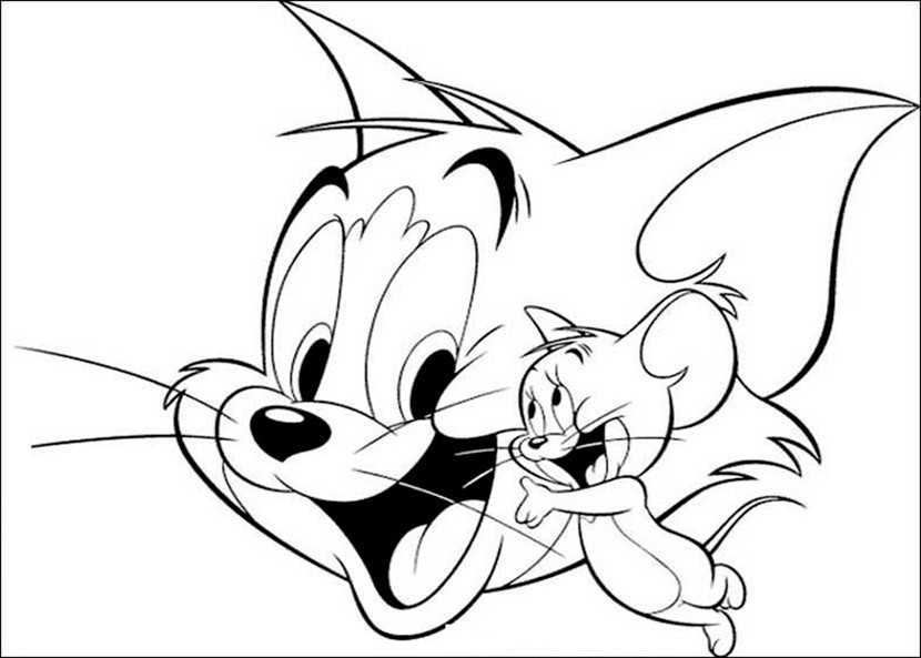 Ausmalbilder Tom und Jerry 1