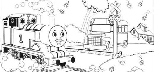 Bilder 1 Thomas die Lokomotive und seine Freunde zum ausdrucken und ausmalen